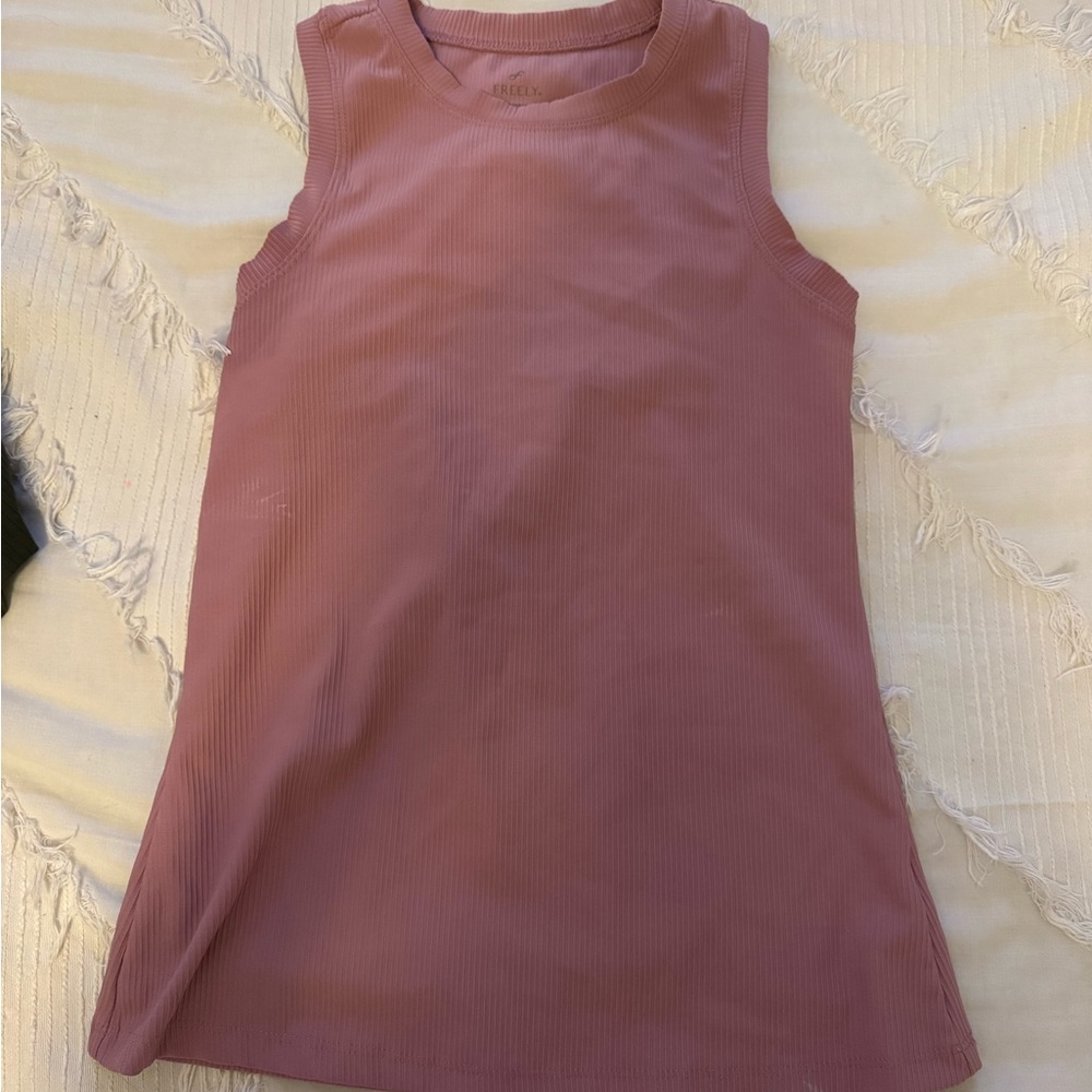 Women's Ribbed Tank Top - Mauve